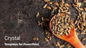  Presentation with milk thistle - Audience pleasing PPT theme consisting of milk-thistle-seeds-in-wooden backdrop and a tawny brown colored foreground