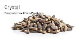  Presentation with milk thistle - PPT theme featuring milk-thistle-seeds-isolated background and a white colored foreground