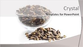  Presentation with milk thistle - Beautiful slides featuring milk-thistle-seeds-isolated backdrop and a light gray colored foreground