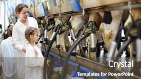  Presentation with coats - Beautiful slide deck featuring beauty woman thumb up and backdrop and a red colored foreground