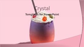  Presentation with milkshake - Presentation theme consisting of milkshake-on-pink-background-hard background and a lemonade colored foreground