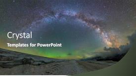  Presentation with way - Presentation with milky-way-arc-from-mount background and a ocean colored foreground