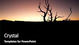  Presentation with astronomy - Cool new presentation theme with milky way astronomy - night landscape silhouette vison photo backdrop and a black colored foreground