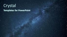  Presentation with way - Colorful presentation theme enhanced with milkyway - milky way from malabotta nature backdrop and a navy blue colored foreground