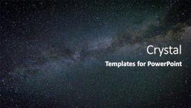  Presentation with night sky - Slide set enhanced with milky-way-galaxy-view background and a tawny brown colored foreground