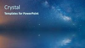  Presentation with pure water - Audience pleasing slides consisting of milky-way-in-night-sky backdrop and a ocean colored foreground
