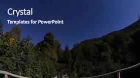  Presentation with dark river - Audience pleasing slides consisting of milky way in sky backdrop and a navy blue colored foreground