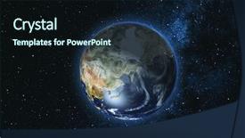  Presentation with earth science - Cool new PPT theme with milky way star sky astronomy backdrop and a wine colored foreground