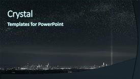  Presentation with tribute - Theme having milkyway and september 11 tribute background and a wine colored foreground