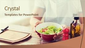  Presentation with cooking - Cool new presentation design with olive mill - cooking and home concept backdrop and a cream colored foreground