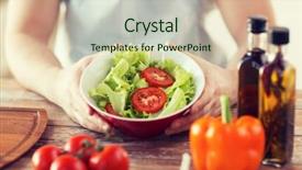  Presentation with cooking - PPT theme featuring olive mill - cooking and home concept background and a soft green colored foreground