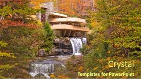  Presentation with usa - Beautiful PPT theme featuring mill-run-pennsylvania-usa-october backdrop and a tawny brown colored foreground