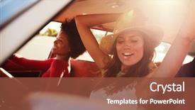  Presentation with millenials - Amazing PPT layouts having millenials - group of friends relaxing backdrop and a tawny brown colored foreground