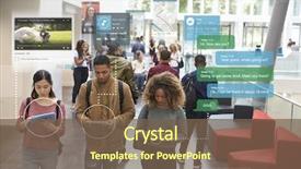  Presentation with millennials - Colorful presentation design enhanced with millennials using social media backdrop and a violet colored foreground