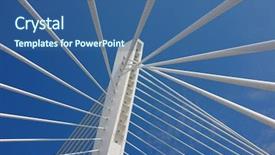  Presentation with millennium - Amazing slide deck having millennium bridge abstract detail backdrop and a ocean colored foreground