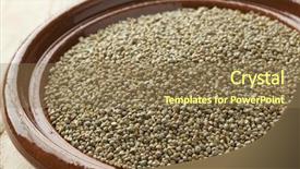  Presentation with millet - Amazing presentation theme having millets - dish with dried pearl millet backdrop and a coral colored foreground