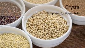  Presentation with sorghum - Beautiful slides featuring millets - sorghum and other gluten free backdrop and a  colored foreground