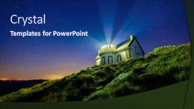  Presentation with lighthouse - PPT layouts featuring millier-point-lighthouse-under background and a navy blue colored foreground