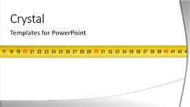  Presentation with caution tape yellow - Colorful presentation design enhanced with millimeter - yellow tape measure tool isolated backdrop and a white colored foreground