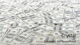  Presentation with the money hundred - PPT theme enhanced with million - background with money american hundred background and a light gray colored foreground