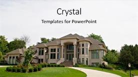  Presentation with dollar - Beautiful PPT layouts featuring million dollar house backdrop and a white colored foreground