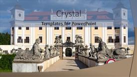  Presentation with pearl - Colorful slides enhanced with milotice-castle-czech-republic-state backdrop and a teal colored foreground