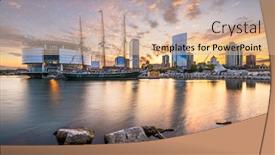  Presentation with wisconsin - Presentation theme having milwaukee-wisconsin-usa-downtown-city background and a lemonade colored foreground