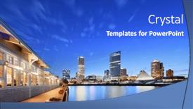  Presentation with wisconsin - Slides enhanced with milwaukee-wisconsin-usa-skyline background and a cobalt blue colored foreground