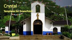  Presentation with colombia - Slides consisting of minca in colombia south america background and a tawny brown colored foreground