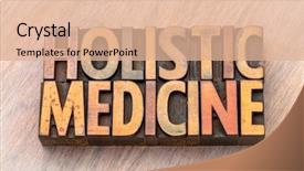  Presentation with holistic - Cool new PPT layouts with mind body - holistic medicine - word abstract backdrop and a coral colored foreground