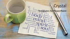  Presentation with body soul spirit - Cool new slides with mind body spirit and soul backdrop and a soft green colored foreground
