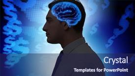  Presentation with artificial intelligence - Slide deck consisting of mind engineering - artificial intelligence concept with man background and a navy blue colored foreground