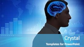  Presentation with artificial intelligence - Beautiful slides featuring mind engineering - artificial intelligence concept with man backdrop and a light blue colored foreground