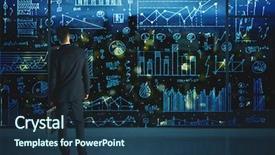  Presentation with statistics - Colorful PPT layouts enhanced with mind engineering - businessman drawing business statistics backdrop and a ocean colored foreground