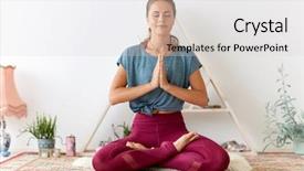  Presentation with spirituality - PPT layouts enhanced with mind exercise - mindfulness spirituality and healthy lifestyle background and a light gray colored foreground
