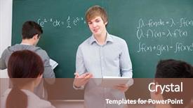  Presentation with high school students - Theme enhanced with brother and sister resting on a tree trunk background and a gray colored foreground