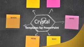  Presentation with sticky notes - Presentation having mind map - sticky notes in brainstorming session background and a gray colored foreground