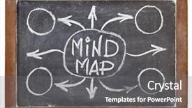  Presentation with chalk sketch - Presentation theme having mind map - white chalk sketch background and a gray colored foreground
