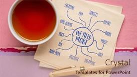  Presentation with love music - Presentation theme consisting of mind-map-doodle-on-napkin and a lemonade colored foreground