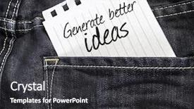  Presentation with peace - PPT theme with mind thinker - generate better ideas written background and a dark gray colored foreground