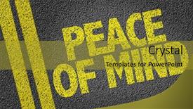  Presentation with haulage road in mining - Slide set with mind written on the road background and a gold colored foreground