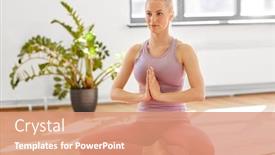  Presentation with spirituality - Slide set featuring mindfulness-spirituality-and-healthy-lifestyle background and a coral colored foreground