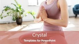  Presentation with spirituality - PPT theme featuring mindfulness-spirituality-and-healthy-lifestyle background and a coral colored foreground