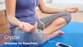  Presentation with spirituality - Amazing presentation design having mindfulness-spirituality-and-healthy-lifestyle backdrop and a ocean colored foreground