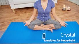  Presentation with spirituality - Presentation design enhanced with mindfulness-spirituality-and-healthy-lifestyle background and a teal colored foreground