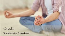  Presentation with mindfulness - Slide deck consisting of mindfulness-yoga-and-people-concept background and a soft green colored foreground