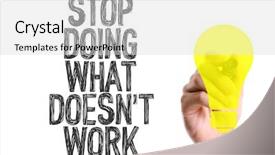  Presentation with mindset - PPT layouts featuring mindset - hand with marker writing background and a light gray colored foreground