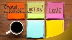  Presentation with mindset - Theme having mindset action love concept - handwriting background and a red colored foreground