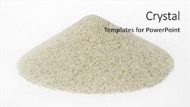  Presentation with ore - PPT layouts having sand's cone - ore background and a white colored foreground