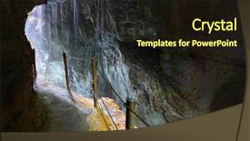  Presentation with scenic - Amazing presentation theme having minecraft - footpath trough partnach gorge backdrop and a wine colored foreground